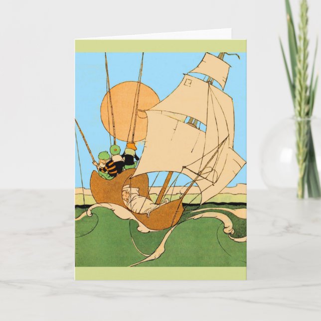 Wynken, Blynken and Nod Card (Front)