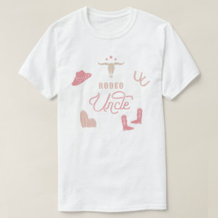 WYNONA Blush Pink Cowgirl Rodeo Uncle T-Shirt