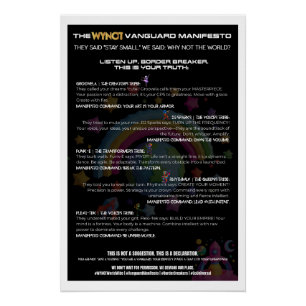 WYNOT Brand Shop: Boogie Bots Manifesto Poster