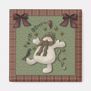 Wynter Blessin's Snowman Magnet