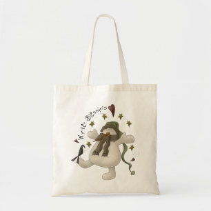 Wynter Blessin's Snowman Tote Bag
