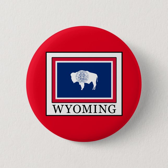 Wyoming 2 Inch Round Button (Front)