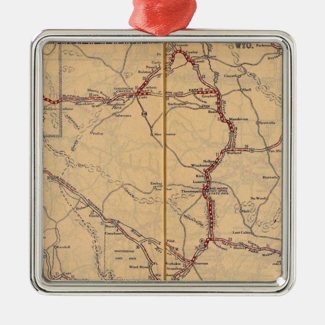 Wyoming 4 metal ornament (Front)