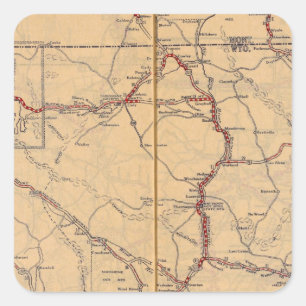 Wyoming 4 square sticker