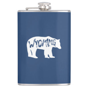 Wyoming Bear Hip Flask