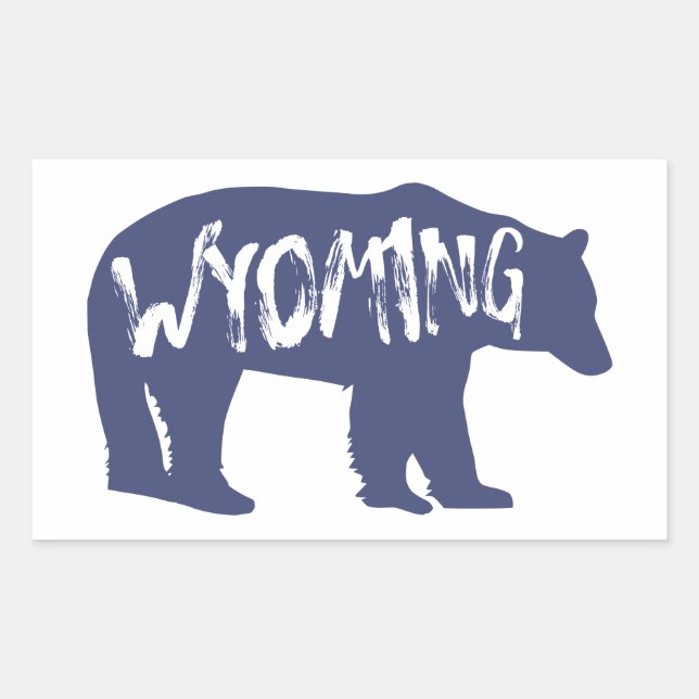 Wyoming Bear Sticker (Front)
