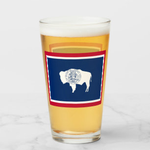 WYOMING BEER GLASS