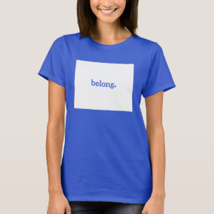 Wyoming Belong State Map T-Shirt