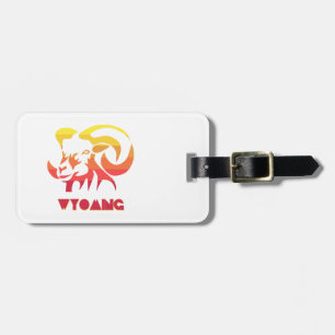Wyoming Bighorn Sheep Luggage Tag