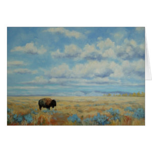 Wyoming Bison Fine Art Toutes les occasions Grey C