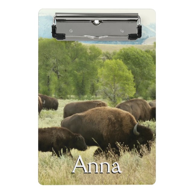 Wyoming Bison Mini Clipboard (Front)