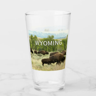 Wyoming Bison Nature Animal Photography Glass