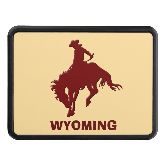Wyoming Bucking Horse Trailer Hitch Cover (Front)