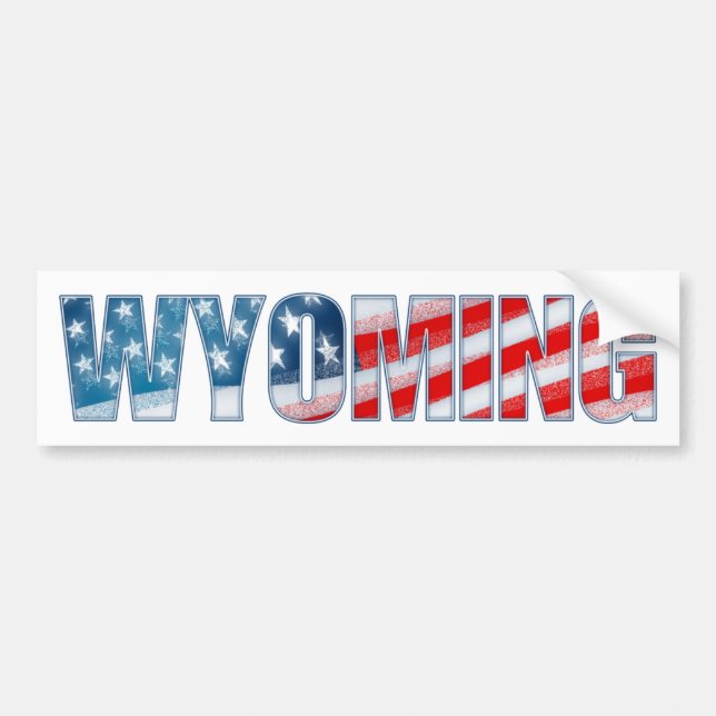 Wyoming Bumper Sticker (Front)