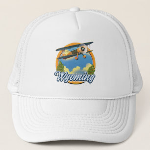 Wyoming Cartoon logo Trucker Hat