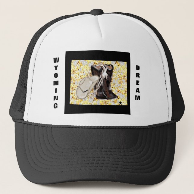 WYOMING DREAM TRUCKER HAT (Front)