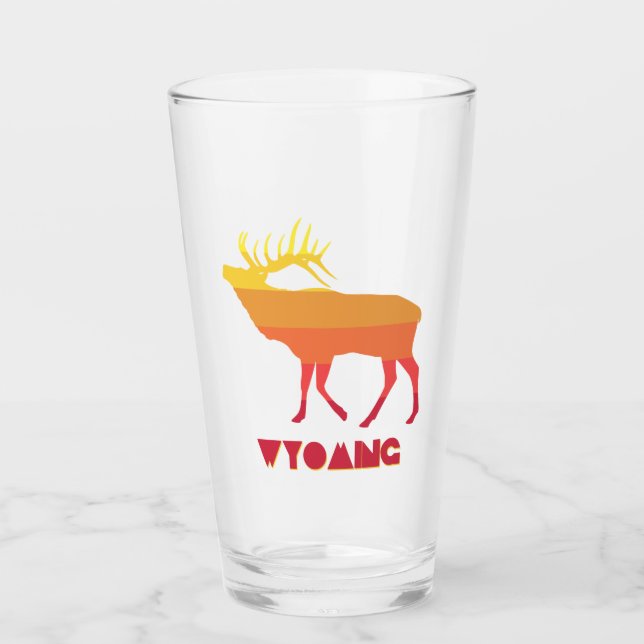 Wyoming Elk Glass (Front)