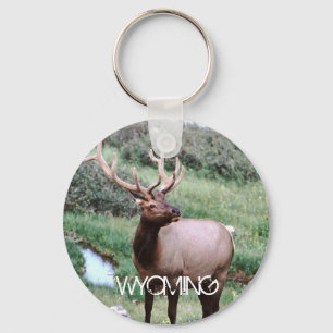 WYOMING ELK Keychain