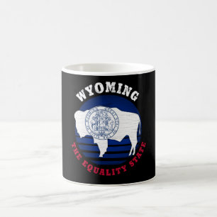 WYOMING EQUALITY STATE FLAG COFFEE MUG