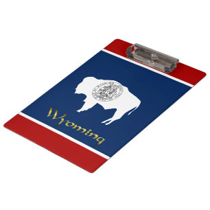 Wyoming flag clipboard