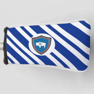 Wyoming flag golf head cover