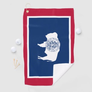 Wyoming Flag Golf Towel
