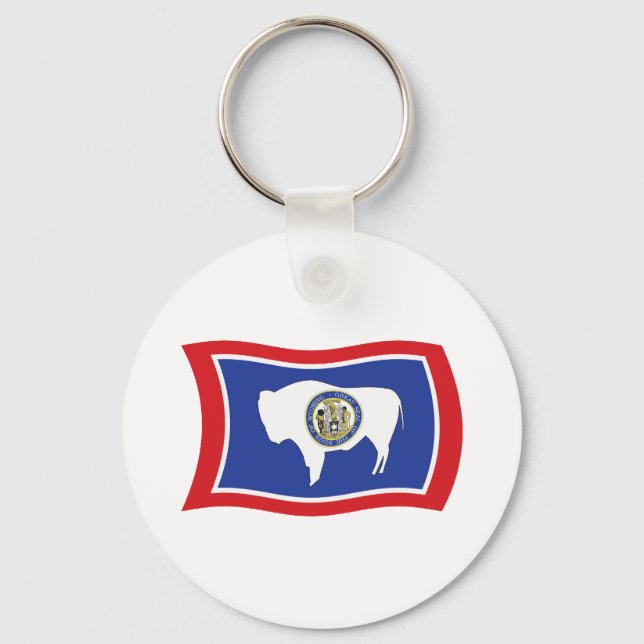 Wyoming Flag Keychain (Front)