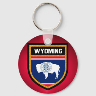 Wyoming Flag Keychain