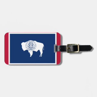 Wyoming Flag Luggage Tag