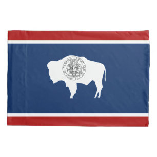 Wyoming flag pillowcase