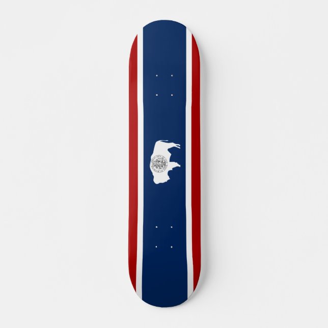 Wyoming flag skateboard (Front)