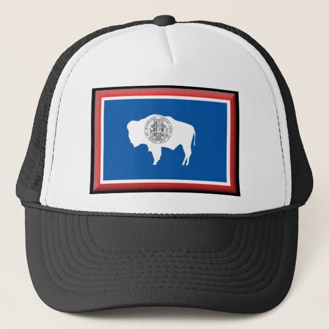 Wyoming Flag Trucker Hat (Front)
