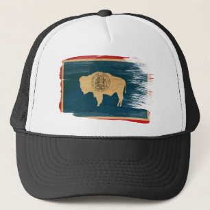 Wyoming Flag Trucker Hat