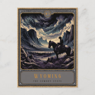Wyoming Gothic Art Postcard