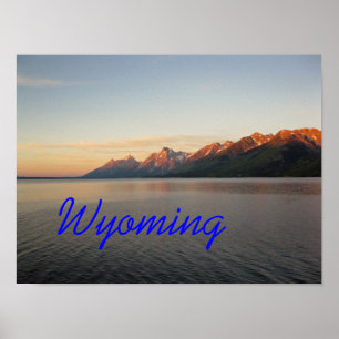 Wyoming Grand Teton Mountains Poster