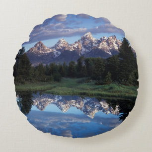 Wyoming, Grand Teton National Park 4 Round Pillow