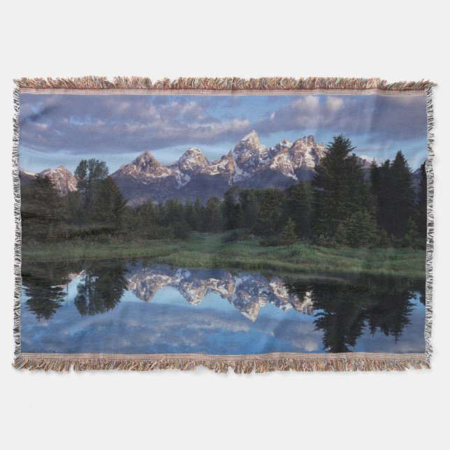 Wyoming, Grand Teton National Park 4 Throw Blanket (Front)