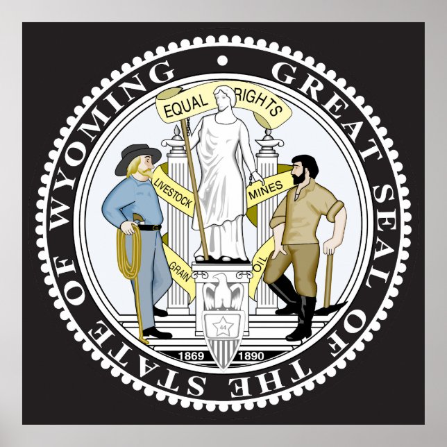 Wyoming great seal poster (Front)