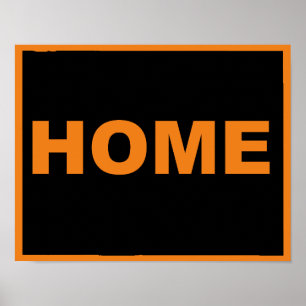 Wyoming Home Away From State Poster Sign