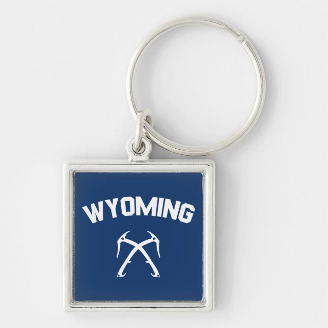 Wyoming Ice Climbing Keychain (Front)
