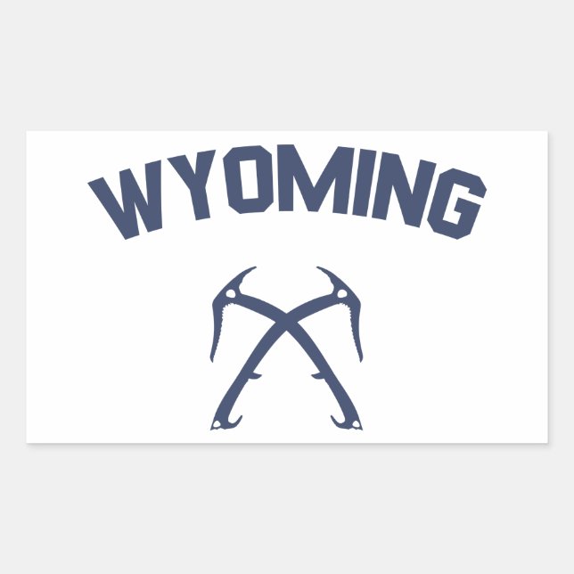 Wyoming Ice Climbing Sticker (Front)