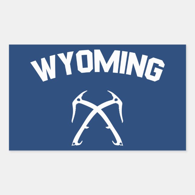 Wyoming Ice Climbing Sticker (Front)