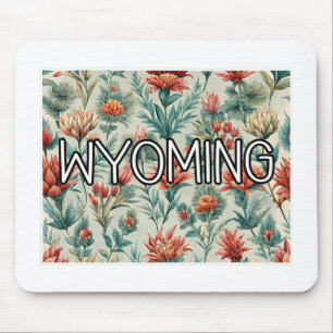 Wyoming Indian Paintbrush Flower Mouse Pad