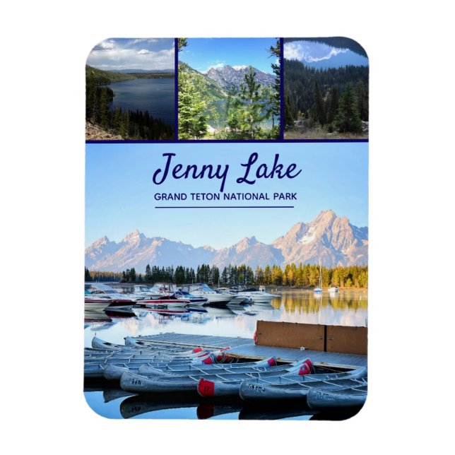 Wyoming Jenny Lake | Grand Teton National Park Magnet (Vertical)