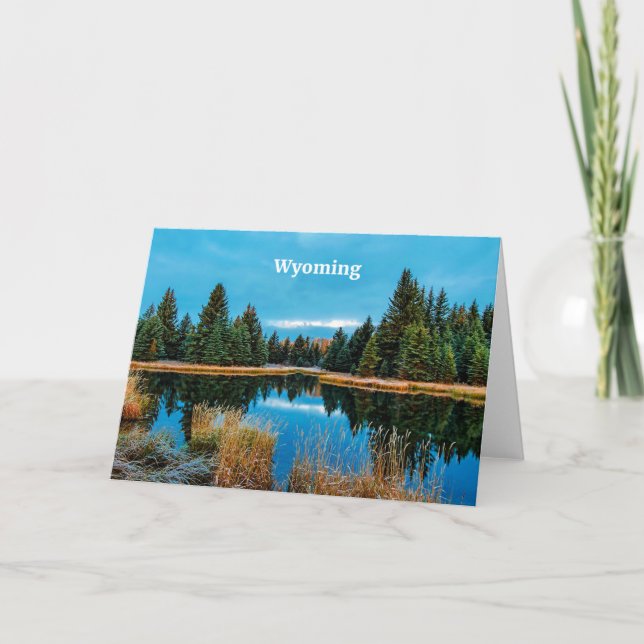 Wyoming landscape photograph card (Front)