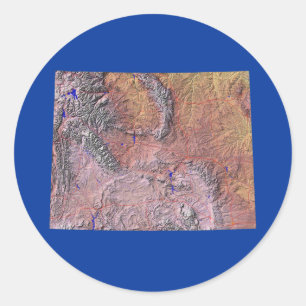 Wyoming Map Sticker