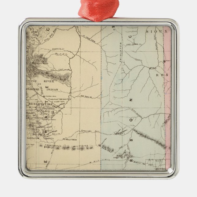 Wyoming Metal Ornament (Front)