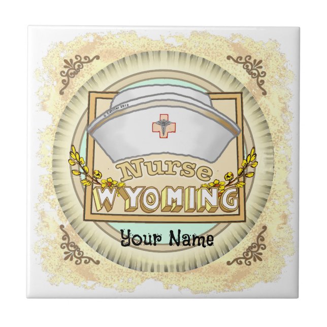 Wyoming Nurse Tile (Front)