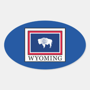 Wyoming Oval Sticker