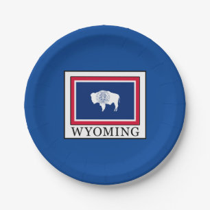 Wyoming Paper Plate